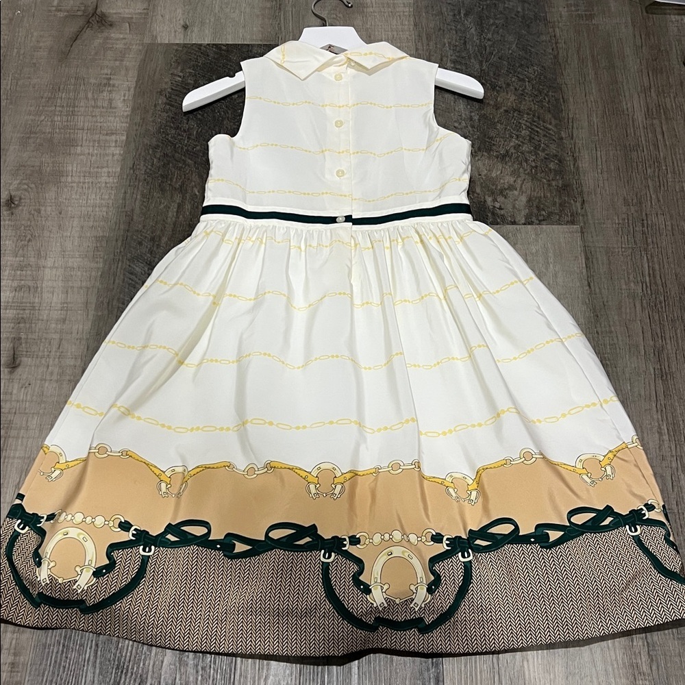 Janie and Jack Bridle Scarf Border Dress from Countryside Ride 2016 size 8 - Picture 8 of 12